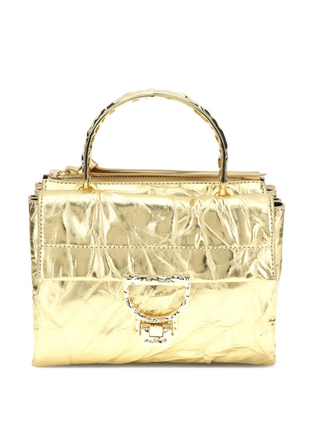  Coccinelle Arlettis Textured Clutch Bag - Gold 