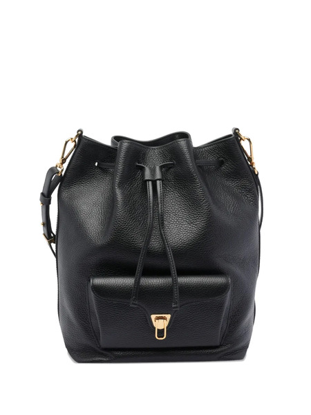  Coccinelle Beat Drawstring Backpack - Black 