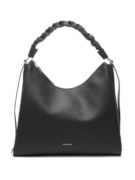  Coccinelle Boheme Braided-handle Shoulder Bag - Black 