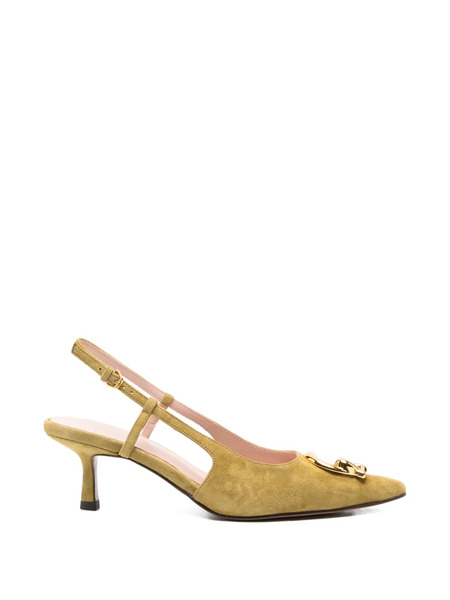  Coccinelle Buckle Pointed-toe Pumps - Green 