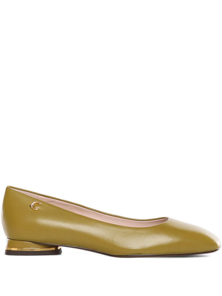  Coccinelle C-everyday Square-toe Ballet Flats - Green 