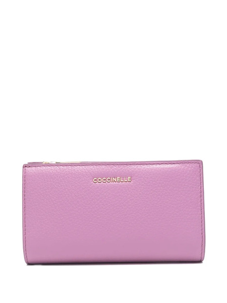  Coccinelle Large Metallic Wallet - Purple 