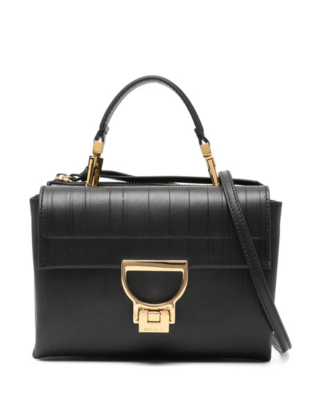  Coccinelle Logo Hardware Satchel - Black 