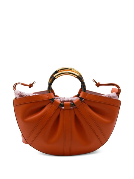  Coccinelle Medium Shell Leather Tote Bag - Orange 