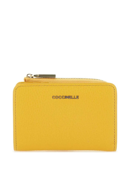  Coccinelle Metallic Soft Wallet - Yellow 