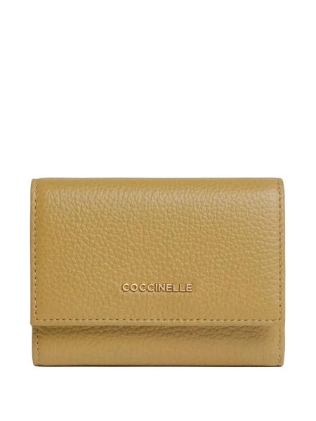  Coccinelle Press-stud Leather Purse - Neutrals 