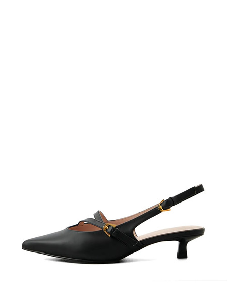  Coccinelle Slingback Point-toe Pumps - Black 