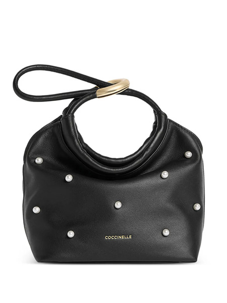  Coccinelle Small Finn Embellished Tote Bag - Black 