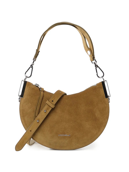  Coccinelle Small Sunup Suede Tote Bag - Green 