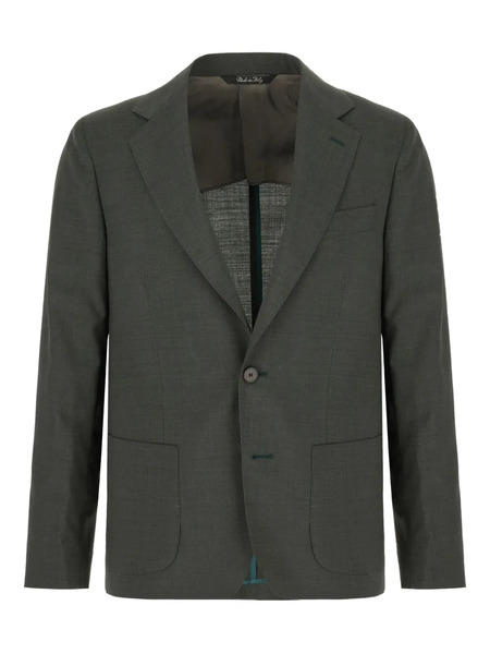  Colamarino Wool Single-breasted Blazer - Green 