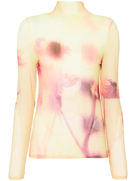 Collina Strada Meadow Plaid Cardio Nova Top - Yellow 