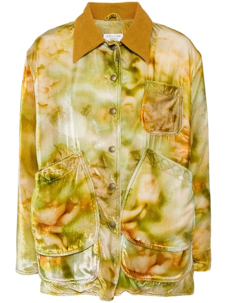  Collina Strada Molten Floral Jacket - Gold 