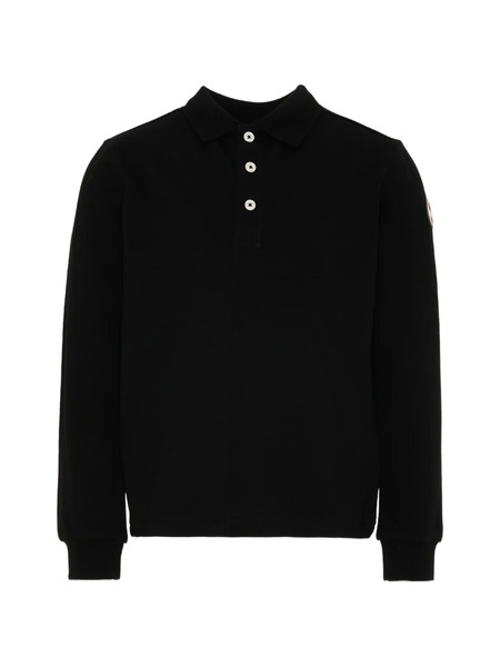  Colmar Kids Button Long-sleeve Polo Shirt - Black 