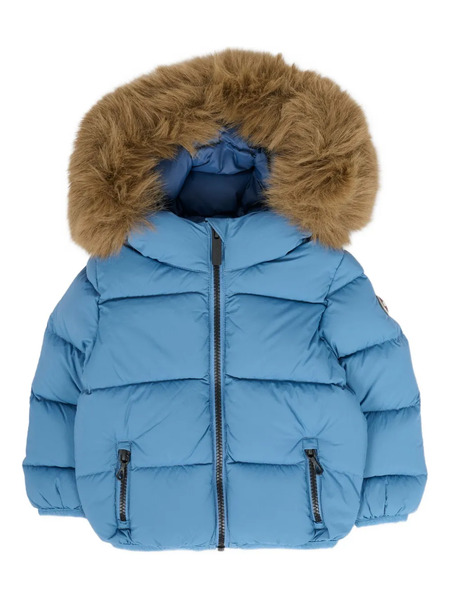  Colmar Kids Fur-trimmed Quilted Jacket - Blue 