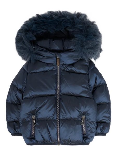  Colmar Kids Fur-trimmed Quilted Jacket - Blue 