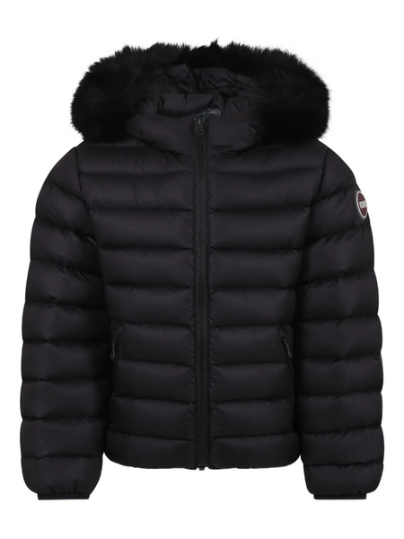  Colmar Kids Hooded Fur-trimmed Padded Jacket - Black 
