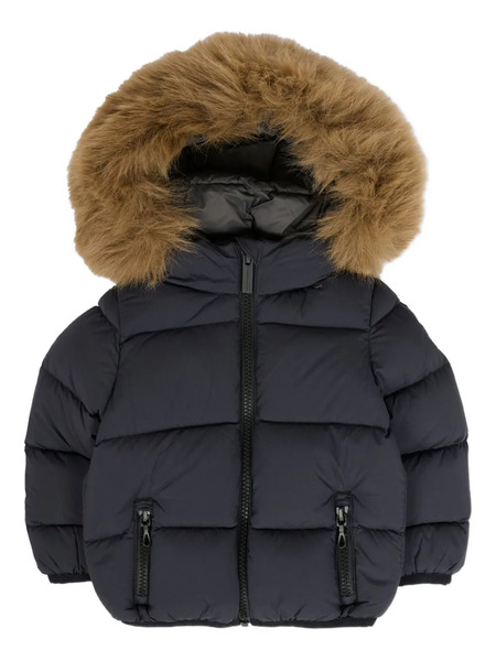  Colmar Kids Quilted Faux-fur Hooded Jacket - Black 