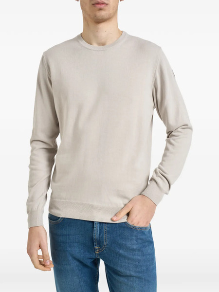 Colmar Patch Crew-neck Sweater - Neutrals 