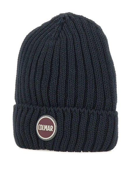  Colmar Ribbed Logo-patch Beanie Hat - Blue 