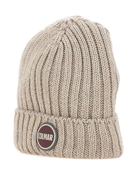  Colmar Ribbed Logo-patch Beanie Hat - Grey 
