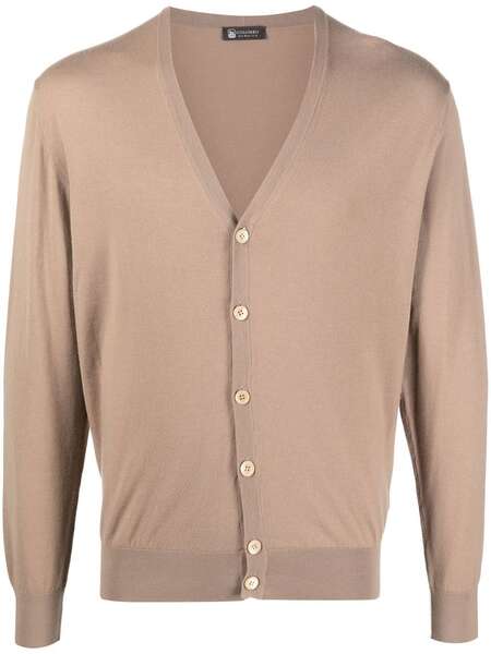  Colombo Button-down Knit Cardigan - Neutrals 