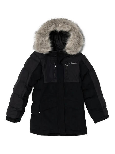  Columbia Faux-fur Hooded Puffer Jacket - Black 