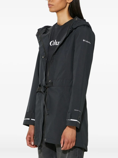  Columbia Here And There Ii Hooded Belted Jacket - Black 
