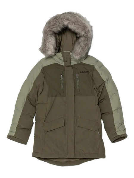  Columbia Hooded Puffer Jacket - Green 