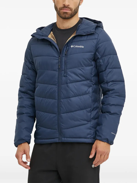  Columbia Hooded Quilted Jacket - Blue 