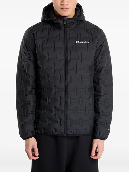  Columbia X Delta Ridge Ii Geometric Pattern Hooded Jacket - Black 