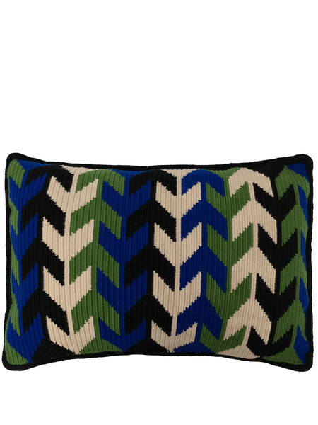  Colville Arrow Jacquard Rectangular Cushion - Black 