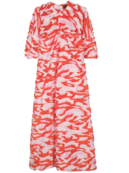  Colville Cocoon Abstract-pattern Dress - Orange 