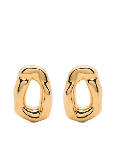  Colville Engraved-logo Chunky Stud Earrings - Gold 