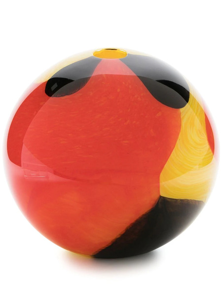  Colville Marbled Glass Vase - Orange 