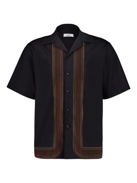  Commas Gradient Zigzag Embroidered Shirt - Black 