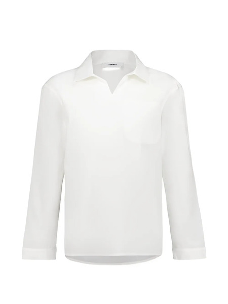  Commas Long-sleeve Smock T-shirt - White 