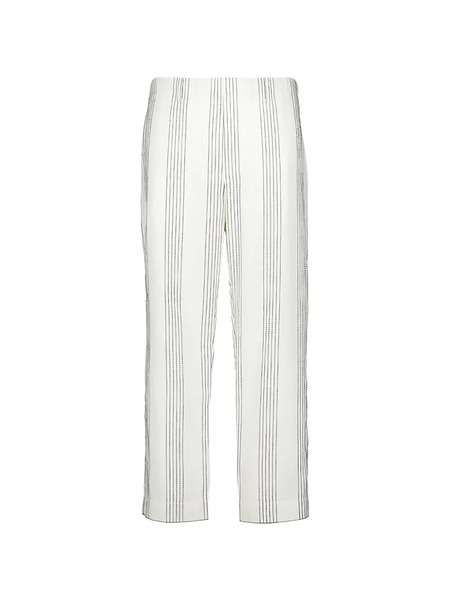  Commas Striped Resort Trousers - White 