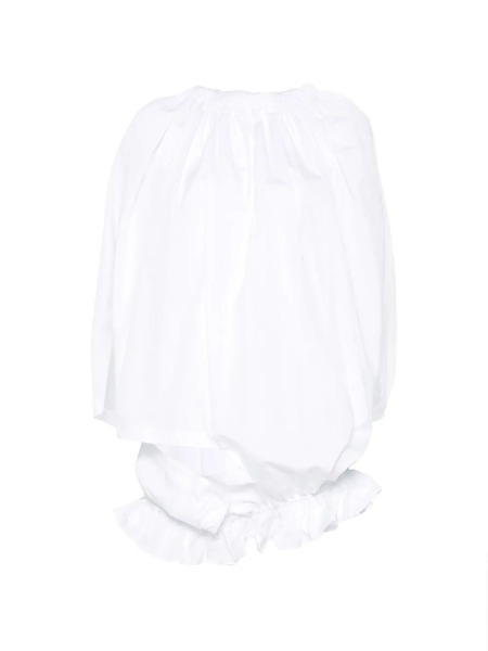  Comme Des Garçons Asymmetric Sleeve Top - White 
