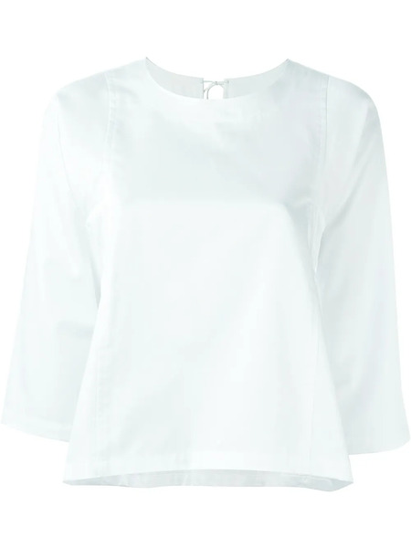  Comme Des Garçons Comme Des Garçons Back Fastening Blouse - White 