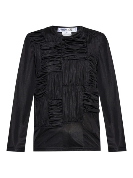  Comme Des Garçons Comme Des Garçons Crease-effect Top - Black 