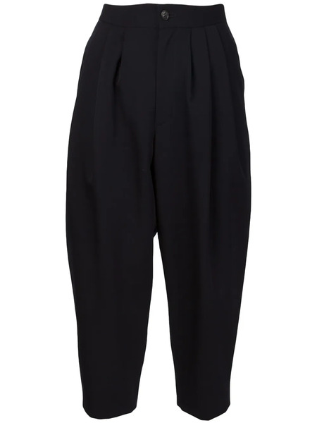  Comme Des Garçons Comme Des Garçons Cropped Tailored Trousers - Blue 