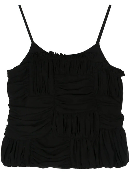 Comme Des Garçons Comme Des Garçons Draped-detail Blouse - Black 