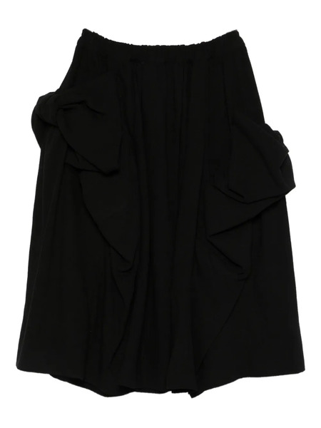  Comme Des Garçons Comme Des Garçons Elasticated-waistband Midi Skirt - Black 