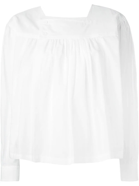 Comme Des Garçons Comme Des Garçons Gathered Front Top - White 