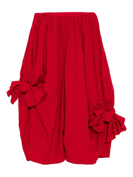  Comme Des Garçons Comme Des Garçons Knot-detail Trousers - Red 