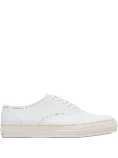  Comme Des Garçons Comme Des Garçons Leather Vulcanized Lace-up Sneakers - White 