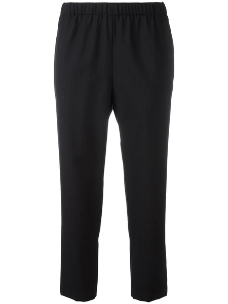  Comme Des Garçons Comme Des Garçons Pinstriped Cropped Trousers - Blue 