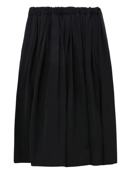  Comme Des Garçons Comme Des Garçons Pleated Midi Skirt - Black 