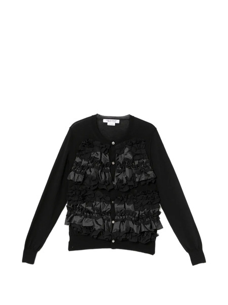  Comme Des Garçons Comme Des Garçons Ruffled Cardigan - Black 