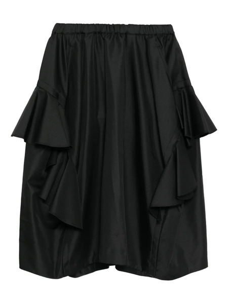  Comme Des Garçons Comme Des Garçons Ruffled Midi Skirt - Black 